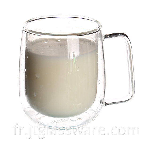 Glass Milk Cup with Handle